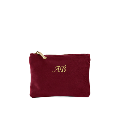 Personalised Velvet Washbag - Medium