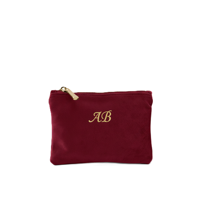 Personalised Velvet Washbag - Medium