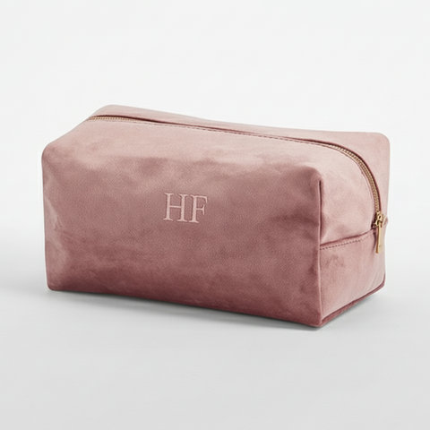 Personalised Velvet Cosmetic Bag - Large