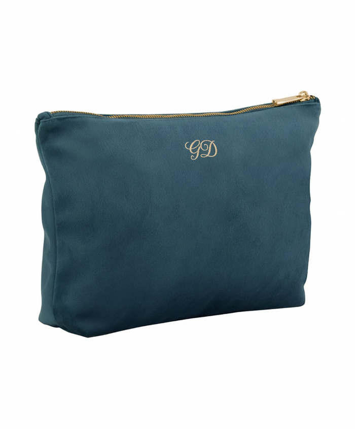 Personalised Velvet Washbag - Large