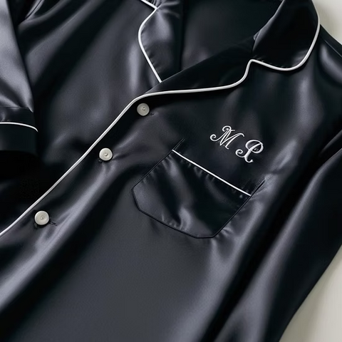 Personalised Long Satin Pyjamas