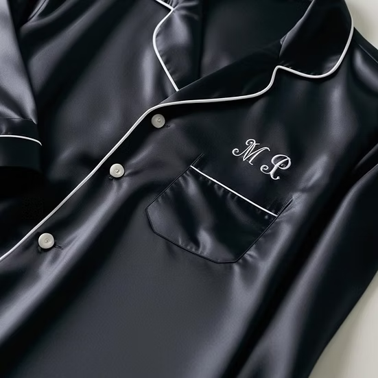 Personalised Long Satin Pyjamas