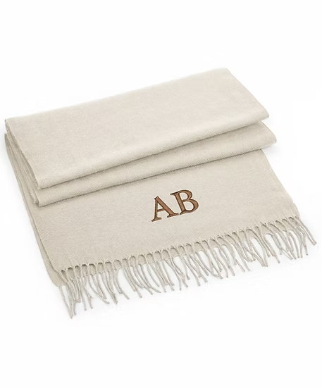 Personalised Cashmere Blend Scarf